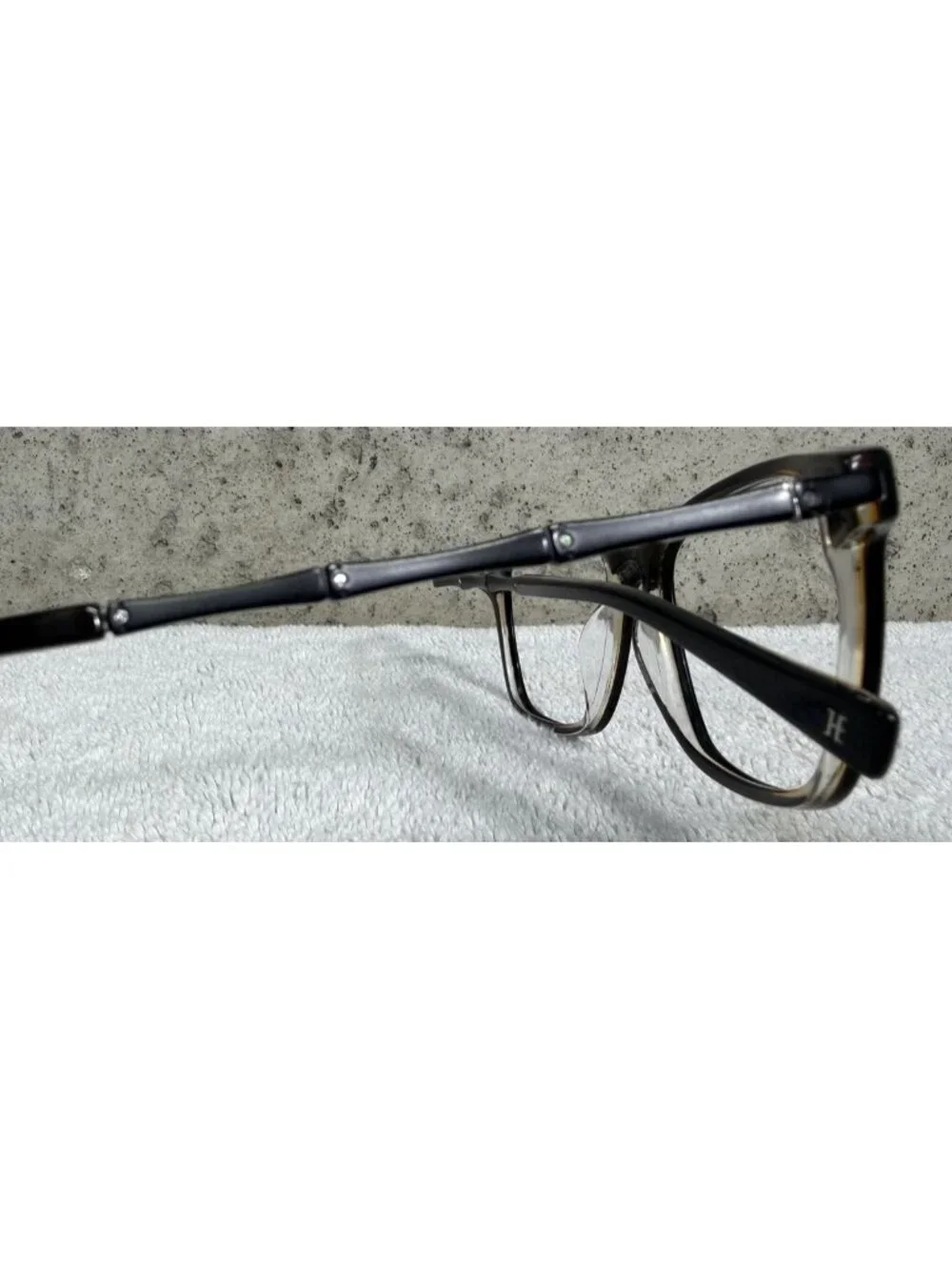 Helium HE4399 SBLK Black Dark Brown Square Eyeglasses Frames 53-16-140